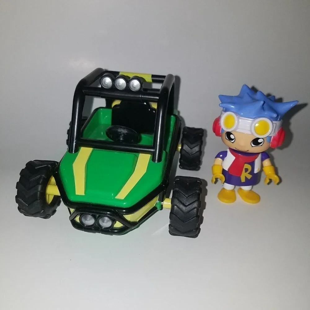 Ryan's World Green Pull-Back Dune Buggy + Figure Bonkers Toy